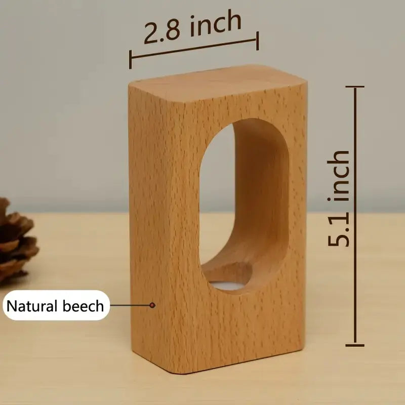 Dimmable LED Wood Desk Lamp for Bedroom Decor