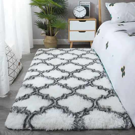 Shaggy Plush Floor Mat, Rectangular Carpet (80x120cm)