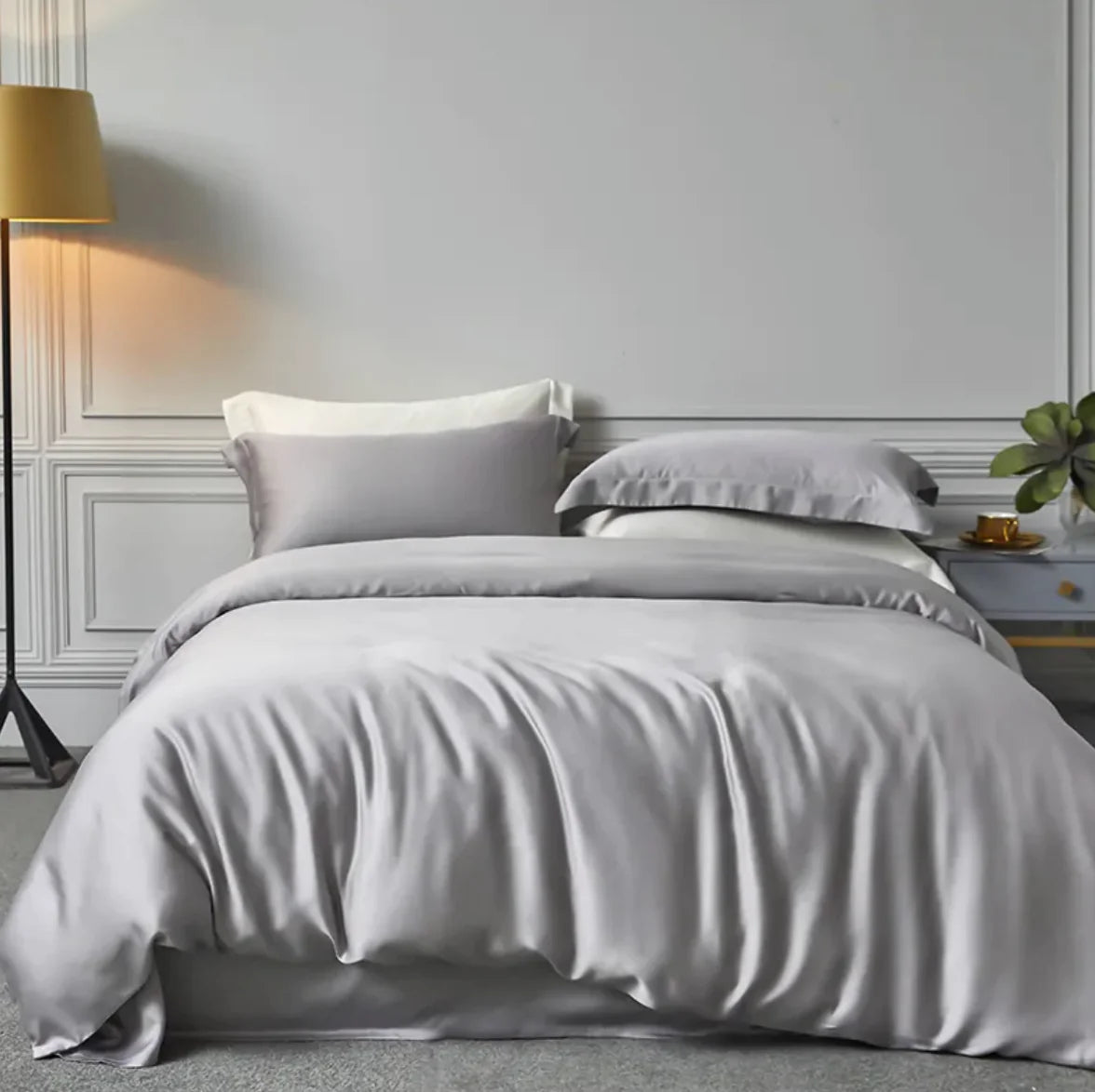 Tencel Double-Sided Solid Color Bedding Set