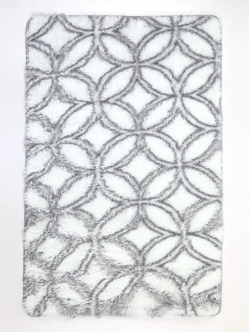 Shaggy Plush Floor Mat, Rectangular Carpet (80x120cm)