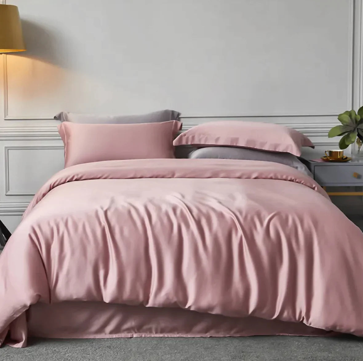 Tencel Double-Sided Solid Color Bedding Set