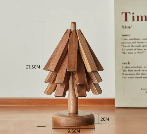 Walnut Wood Coaster - Solid Wood Heat Insulation