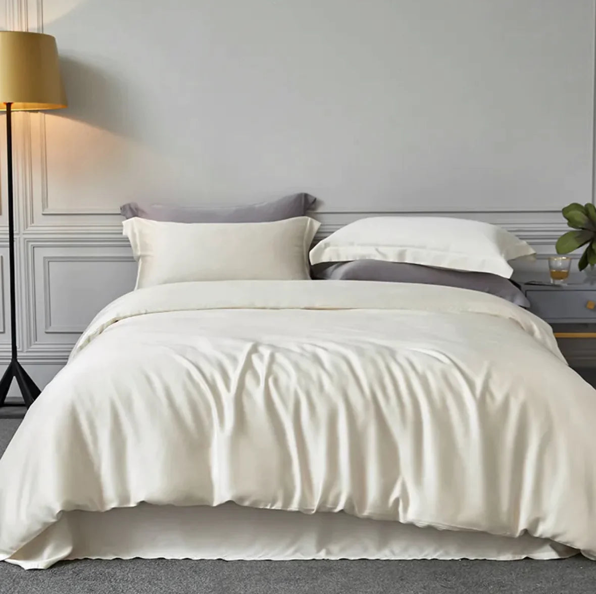 Tencel Double-Sided Solid Color Bedding Set