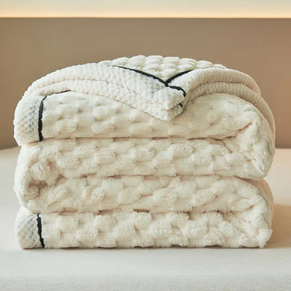 Double Layer Thick Blanket for Nap and Sofa Use