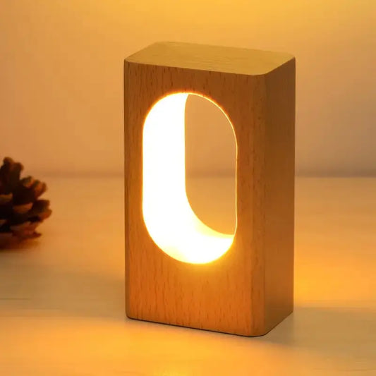 Dimmable LED Wood Desk Lamp for Bedroom Decor