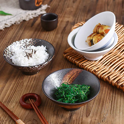 Japanese Ceramic Speaker Rice Bowl for Home Use